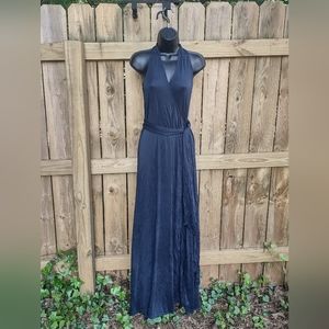 Gucci Wrap Halter Neck Navy Dress NWT